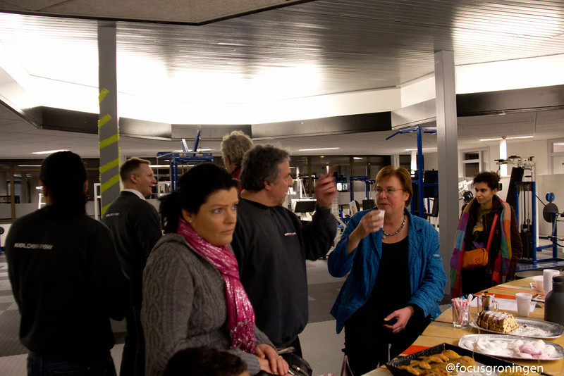 Wethouder Jannie Visscher in gesprek